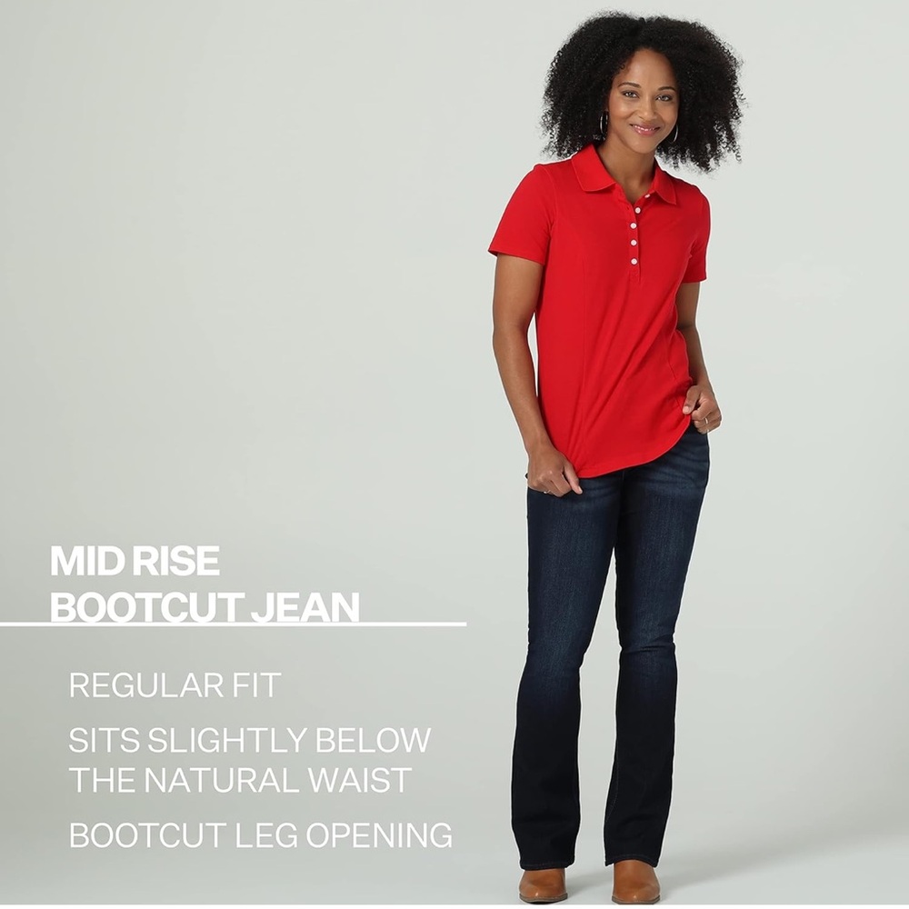 Riders by Lee Midrise Bootcut Black Jeans - Picture 4 of 9